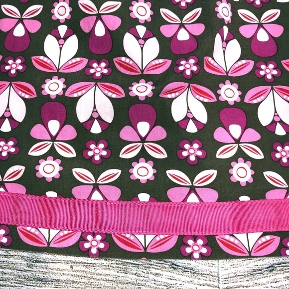 Hanna Andersson Brown Pink Floral Print Pillowcase Sleeveless Dress Size 4 (100) - Picture 4 of 8